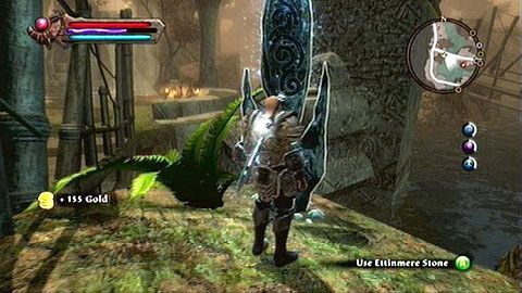 Głaz ukryto na zachodnim krańcu lokacji, niedaleko opuszczonego obozu Warsworn - Kingdoms of Amalur Reckoning: Etinmere - kamienie Lorestone, mapa - Kingdoms of Amalur: Reckoning - poradnik do gry