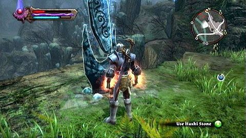 Kamień umieszczono obok dużego skrzyżowania w północno-wschodniej części lokacji - Kingdoms of Amalur Reckoning: Haxhi - kamienie Lorestone, mapa - Kingdoms of Amalur: Reckoning - poradnik do gry