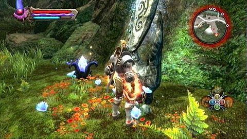 Trzecie nagranie ukryto przy ścianie gór na południe od ścieżki - Kingdoms of Amalur Reckoning: Haxhi - kamienie Lorestone, mapa - Kingdoms of Amalur: Reckoning - poradnik do gry