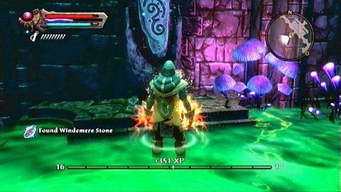 Znajdziesz go na środku pomieszczenia z kwasem, gdzie ukrywał się King Wencen - Kingdoms of Amalur Reckoning: Castle Windemere - kamienie Lorestone, mapa - Kingdoms of Amalur: Reckoning - poradnik do gry