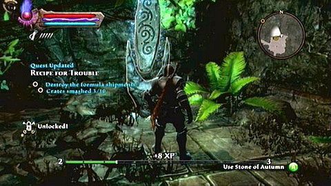 Nagranie ukryto w północnej części ostatniej dużej komnaty - Kingdoms of Amalur Reckoning: Fall (Kraina Dalentarth) - kamienie Lorestone, mapa - Kingdoms of Amalur: Reckoning - poradnik do gry