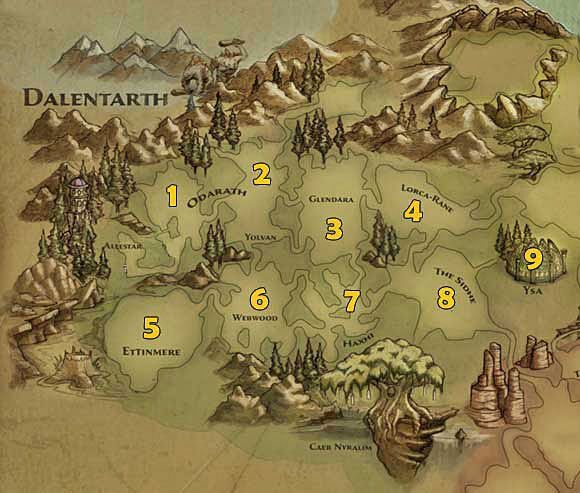 1 - Odarath I - Kingdoms of Amalur Reckoning: Mapa świata - kraina Dalentarth - Kingdoms of Amalur: Reckoning - poradnik do gry