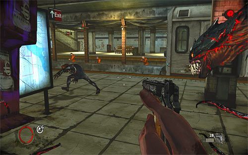 Możesz już przystąpić do oczyszczania drugiej części peronu - Payback (3) | Opis przejścia The Darkness II - The Darkness II - poradnik do gry