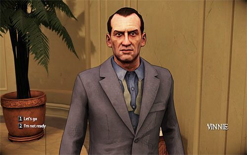 Powróć do windy i porozmawiaj z Vinniem, potwierdzając chęć opuszczenia apartamentu (klawisz 1) - The Family | Opis przejścia The Darkness II - The Darkness II - poradnik do gry