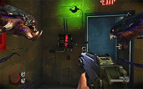 Ruszaj dalej, docierając do niewielkich drzwi - Strong Silent Type (2) | Opis przejścia The Darkness II - The Darkness II - poradnik do gry