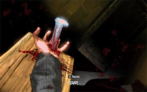 Akcja wkrótce powróci do prawdziwego świata, a Twoim zadaniem będzie uwolnienie się z pomieszczenia tortur - Deal With the Devil (1) | Opis przejścia The Darkness II - The Darkness II - poradnik do gry