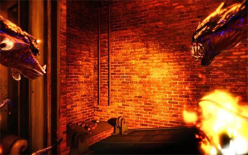 Przystąp do przeprawy przez płonący burdel - Deal With the Devil (1) | Opis przejścia The Darkness II - The Darkness II - poradnik do gry