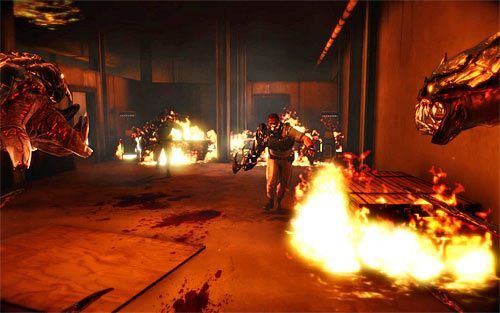 Po znalezieniu się na nowym piętrze przygotuj się do pokonania kilku przeciwników wyposażonych w broń białą - Deal With the Devil (1) | Opis przejścia The Darkness II - The Darkness II - poradnik do gry