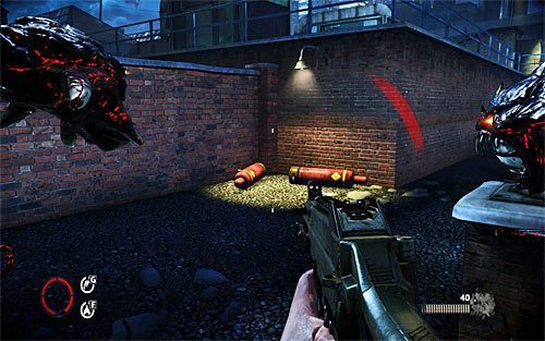 Idź dalej, uważając na nowych przeciwników, których z racji dzielącego Was niewielkiego dystansu dobrze byłoby zabić szybkimi zamachnięciami prawą macką - Deal With the Devil (2) | Opis przejścia The Darkness II - The Darkness II - poradnik do gry