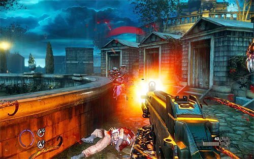 Zachowaj ostrożność, bo niemal od razu po zniszczeniu bramki zostaniesz zmuszony do przystąpienia do nowych walk - Saying Goodbye (1) | Opis przejścia The Darkness II - The Darkness II - poradnik do gry