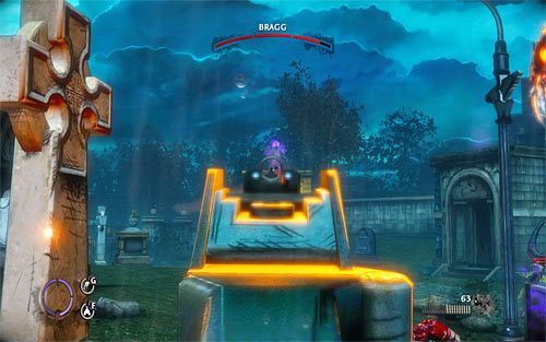 Już wkrótce czekają Cię nowe walki i w trakcie ich rozgrywania dobrze jest zasłaniać się tarczami wyrywanymi ze ścian mijanych krypt - Saying Goodbye (1) | Opis przejścia The Darkness II - The Darkness II - poradnik do gry