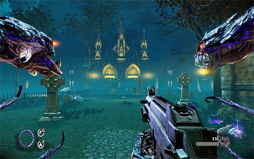 Walcz aż ponownie uda Ci się przegonić Bragga i następnie skieruj się w lewo - Saying Goodbye (1) | Opis przejścia The Darkness II - The Darkness II - poradnik do gry