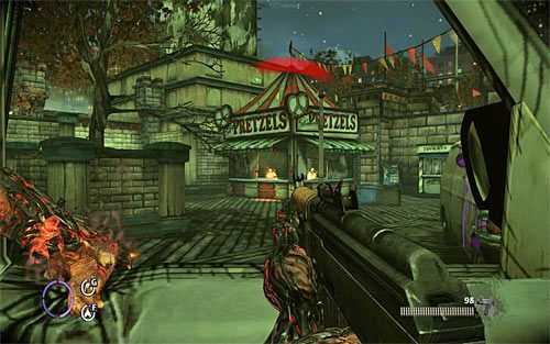 Po zakończonych walkach rozejrzyj się za amunicją i udaj się w prawo - Fun and Games (1) | Opis przejścia The Darkness II - The Darkness II - poradnik do gry