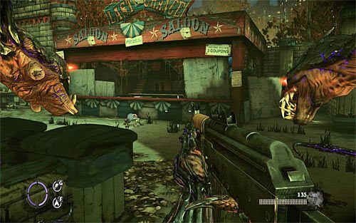 Proponuję dokładnie rozejrzeć się po okolicy, albowiem już wkrótce weźmiesz tu udział w większej bitwie - Fun and Games (1) | Opis przejścia The Darkness II - The Darkness II - poradnik do gry