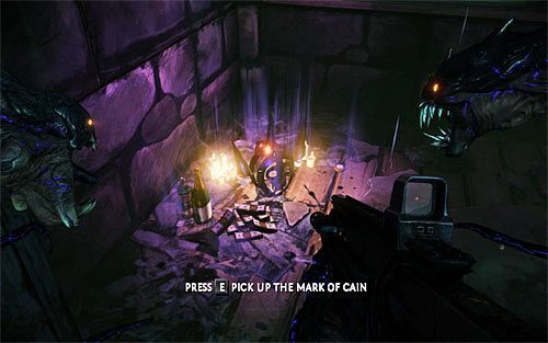 Po znalezieniu się wewnątrz Zamku Strachów zacznij od wejścia w interakcję z kapliczką talentów - Fun and Games (4) | Opis przejścia The Darkness II - The Darkness II - poradnik do gry