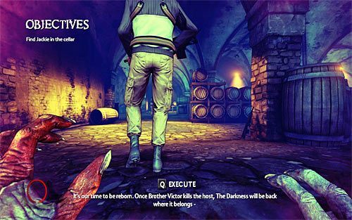 Kolejne czynności proponuję wykonywać zgodnie z przedstawioną tu instrukcją, dzięki czemu zdobędziesz maksymalną liczbę punktów esencji i jednocześnie nie zostałeś zauważony - Rat in a Maze (1) | Opis przejścia The Darkness II - The Darkness II - poradnik do gry