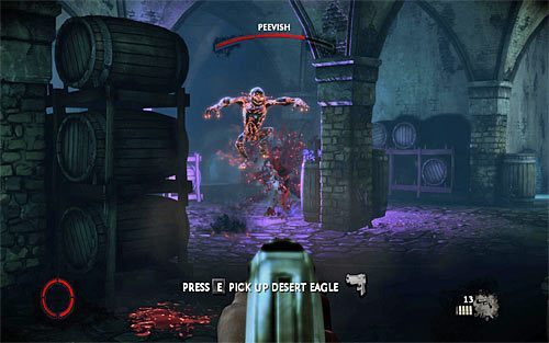 Jak już wspomniałem, Peevish dysponuje mocami Ciemności i będzie na Ciebie przede wszystkim regularnie nasyłał darklingi (zazwyczaj parami) - Rat in a Maze (3) | Opis przejścia The Darkness II - The Darkness II - poradnik do gry