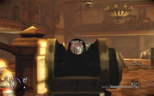 Oprócz wspomnianych wyżej wrogów rozglądaj się też za kolejnym przeciwnikiem z reflektorem, tak by nie pokrzyżował Ci planów dotyczących korzystania z mocy Ciemności - Homecoming (1) | Opis przejścia The Darkness II - The Darkness II - poradnik do gry