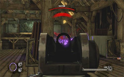 Jeżeli natomiast chodzi o samo atakowanie Victora, polecam przede wszystkim korzystać z broni palnej, tym bardziej, że powinieneś na obecnym stadium gry dysponować dobrym karabinem szturmowym, a w okolicy odnajdziesz mnóstwo amunicji - Last Stand | Opis przejścia The Darkness II - The Darkness II - poradnik do gry