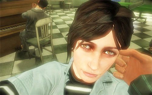 Jeżeli nie masz przeciwko temu, że szpital tak naprawdę nie istnieje i chcesz zostać z fikcyjną Jenny, to musisz wcisnąć lewy przycisk myszy (Stay with Jenny) - Revelations | Opis przejścia The Darkness II - The Darkness II - poradnik do gry