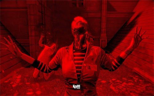 Jeżeli chcesz wydostać się z tego miejsca i dotrzeć do piekła z zamiarem uratowania prawdziwej Jenny, to musisz wcisnąć prawy przycisk myszy (Reject the Asylum) - Revelations | Opis przejścia The Darkness II - The Darkness II - poradnik do gry