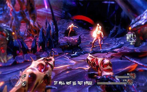 Zignoruj chwilowo otrzymany cel misji, gdyż najpierw musisz rozprawić się ze wszystkimi obecnymi w tej okolicy przeciwnikami - Heart Of Darkness | Opis przejścia The Darkness II - The Darkness II - poradnik do gry