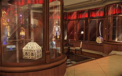 Zdobyte już relikty możesz oglądać w apartamencie Jackiego, a konkretnie w pomieszczeniu na parterze sąsiadującym z biblioteką - 01 - 06 | Relikty The Darkness II - The Darkness II - poradnik do gry