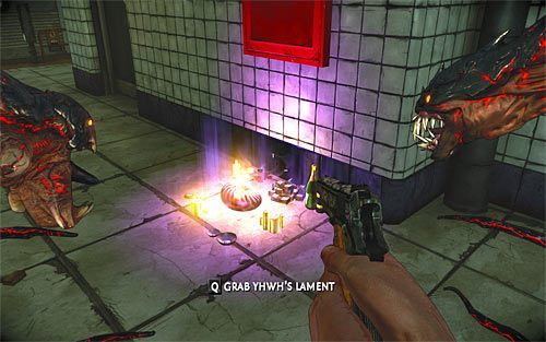 Relikt ukryto pod schodami, których użyłeś żeby przedostać się na stację metra - 01 - 06 | Relikty The Darkness II - The Darkness II - poradnik do gry