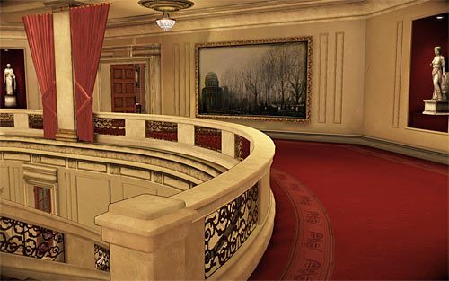 Skorzystaj ze schodów prowadzących na piętro apartamentu i skręć od razu w lewo (powyższy screen), kierując się w stronę wejścia do sypialni należącej do cioci Sarah - 01 - 06 | Relikty The Darkness II - The Darkness II - poradnik do gry