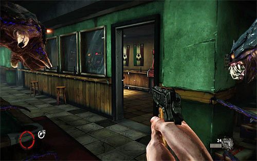 Po zabezpieczeniu parteru klubu (początek etapu) zdecyduj się na zbadanie niewielkiego pomieszczenia zlokalizowanego po prawej stronie (powyższy screen) - 01 - 06 | Relikty The Darkness II - The Darkness II - poradnik do gry