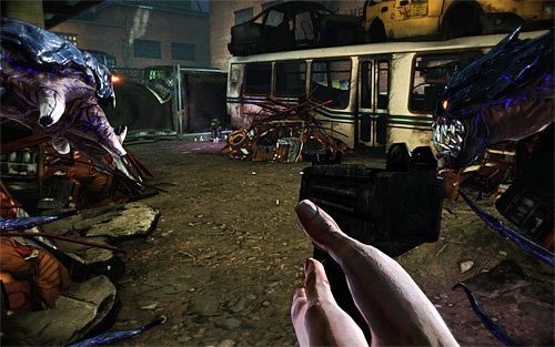 W trakcie eksploracji złomowiska w dalszej części etapu (już po rozpoczęciu pościgu za Swiftym) musisz dotrzeć do miejsca, w którym odnajdziesz kapliczkę talentów - 01 - 06 | Relikty The Darkness II - The Darkness II - poradnik do gry