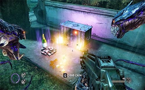 Relikt ukryty został za statuą i możesz go zabrać na samym początku etapu lub dopiero po zakończeniu bitwy z Braggiem i jego ludźmi - 14 - 20 | Relikty The Darkness II - The Darkness II - poradnik do gry