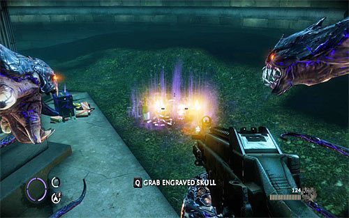 Relikt znajduje się na tyłach mauzoleum, tuż przy składziku amunicji - 14 - 20 | Relikty The Darkness II - The Darkness II - poradnik do gry