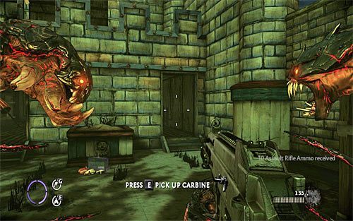 Tuż po zaliczeniu mini-gry na drugiej strzelnicy gra wymusi na Tobie stoczenie wielkiej bitwy z siłami wroga - 14 - 20 | Relikty The Darkness II - The Darkness II - poradnik do gry