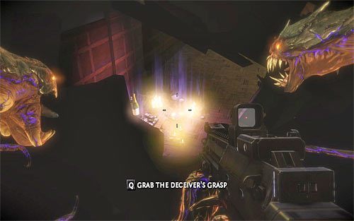 Odszukaj dziurę w ścianie i złap relikt przy użyciu lewej macki (nie można go osobiście podnieść) - 21 - 29 | Relikty The Darkness II - The Darkness II - poradnik do gry