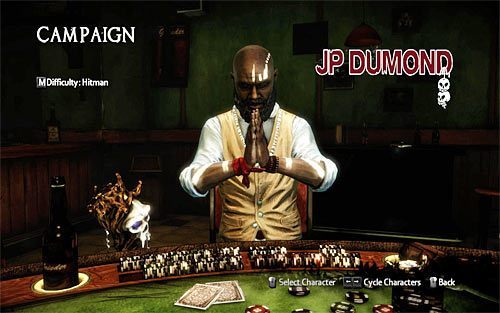 1 - Wybór postaci - JP Dumond | Vendettas | The Darkness II - The Darkness II - poradnik do gry