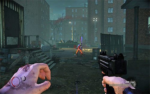 Jimmy świetnie radzi sobie w walce na dystans, ale od Shoshanny odróżnia się tym, że nie używa unikalnej odmiany broni palnej, tylko demonicznego toporka do rzucania (Dark Axe) - Wybór postaci - Jimmy Wilson | Vendettas | The Darkness II - The Darkness II - poradnik do gry