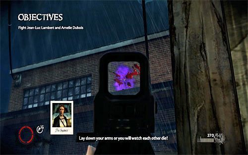 W ramach zaliczenia omawianego etapu do pokonania jest aż dwóch bossów - Amelie i Jean-Luc - Kampania Vendettas - wskazówki (2) | Vendettas | The Darkness II - The Darkness II - poradnik do gry