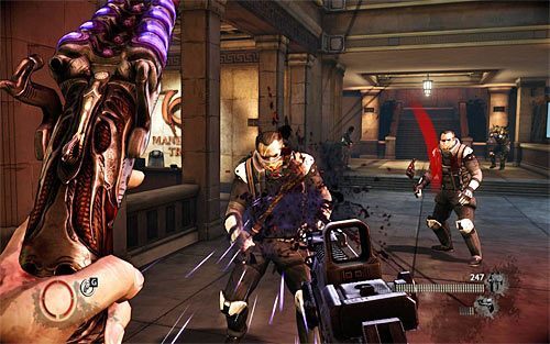 Ostatni ósmy etap nie jest przesadnie długi, ale za to składa się z czterech wymagających bitew - Kampania Vendettas - wskazówki (2) | Vendettas | The Darkness II - The Darkness II - poradnik do gry