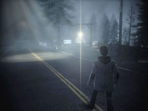 Gdy obejmiesz kontrolę nad postacią, spójrz na źródło światła nad Alanem - Alan Wake: Sen pisarza | Odcinek 1- Koszmar | Solucja - Alan Wake - poradnik do gry