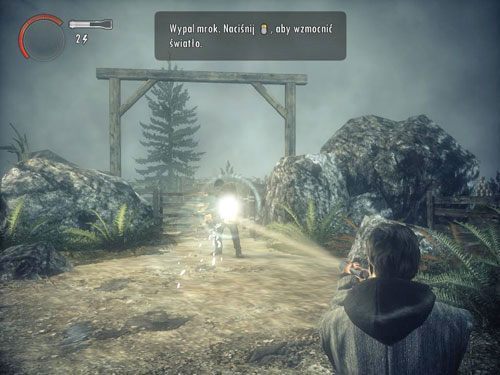 Gdy schody przed Tobą złożą się w jedną całość, zejdź po nich i ruszaj dalej w kierunku latarni - Alan Wake: Sen pisarza | Odcinek 1- Koszmar | Solucja - Alan Wake - poradnik do gry