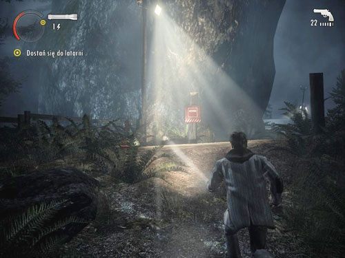 Na dalszej drodze natkniesz się na skrzynkę - Alan Wake: Sen pisarza | Odcinek 1- Koszmar | Solucja - Alan Wake - poradnik do gry