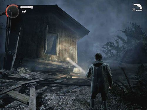 Z telefonu nici, a na domiar złego Stucky za chwilę zepchnie całą chatkę w przepaść - Alan Wake: Przebudzenie w środku koszmaru | Odcinek 1- Koszmar | Solucja - Alan Wake - poradnik do gry
