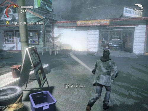 Wejdź na teren stacji benzynowej - Alan Wake: Przebudzenie w środku koszmaru | Odcinek 1- Koszmar | Solucja - Alan Wake - poradnik do gry