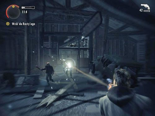 Wyjdź z budynku i biegnij do Rustyego - Alan Wake: Park Narodowy Elderwood (1) | Odcinek 2- Opętany | Solucja - Alan Wake - poradnik do gry