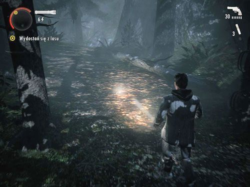 Rozejrzyj się - w pobliżu zobaczysz leżące na ziemi sidła - Alan Wake: Park Narodowy Elderwood (2) | Odcinek 2- Opętany | Solucja - Alan Wake - poradnik do gry