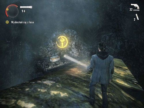 Zeskocz ze skały, na której stoi generator - Alan Wake: Park Narodowy Elderwood (3) | Odcinek 2- Opętany | Solucja - Alan Wake - poradnik do gry