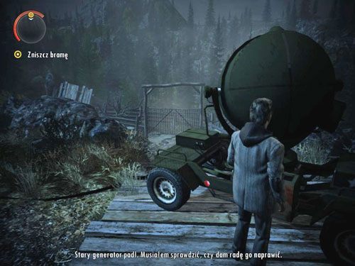 Dotrzesz do bramy, która drży w nienaturalny sposób - Alan Wake: Ścigany (1) | Odcinek 3- Okup | Solucja - Alan Wake - poradnik do gry