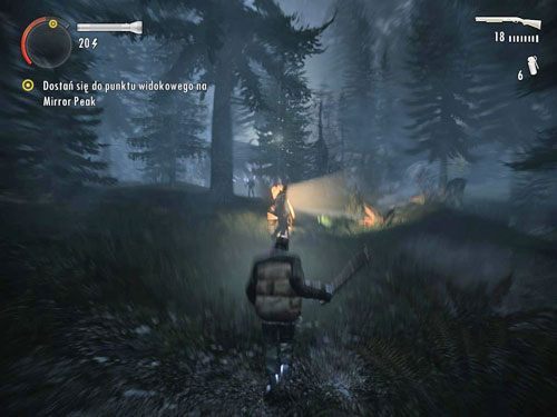 Na Twojej drodze znajduje się kilka reflektorów - Alan Wake: Mirror Peak (2) | Odcinek 3- Okup | Solucja - Alan Wake - poradnik do gry
