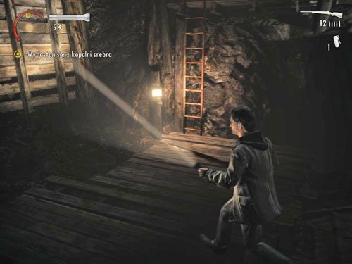 Użyj go, po czym wyjdź na górę po pobliskiej drabinie - Alan Wake: Mirror Peak (3) | Odcinek 3- Okup | Solucja - Alan Wake - poradnik do gry